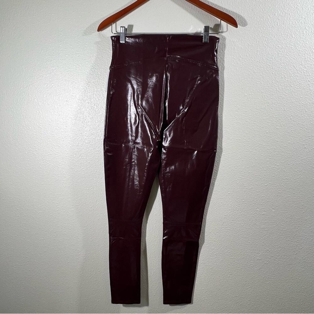 SPANX NWT Faux Patent Leather Hidden Contour Waistband Leggings Sizes S & M - Picture 14 of 15